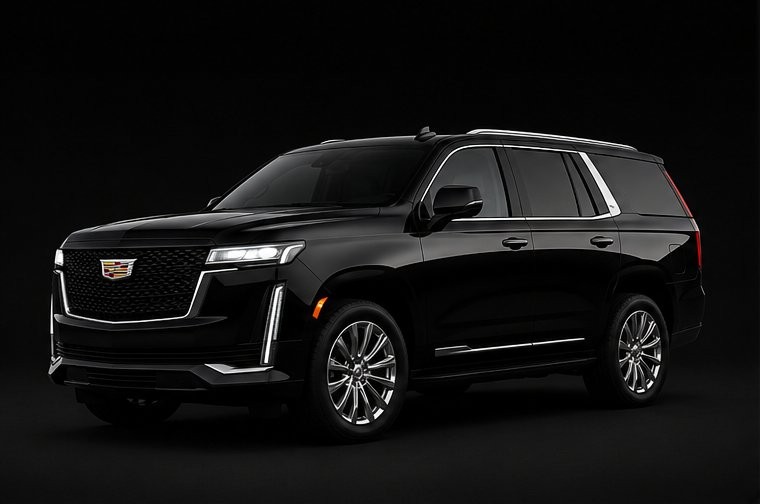 Black Cadillac Escalade premium SUV